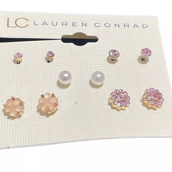 LC Lauren Conrad Jewelry - LC Lauren Conrad Gold Tone Stud Earrings 5 pairs
